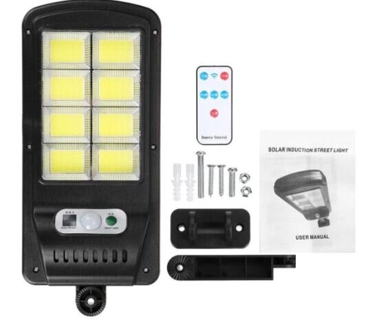 Set x 2 Lampa cu Incarcare Solara 150W, 120 LED-uri COB, telecomanda